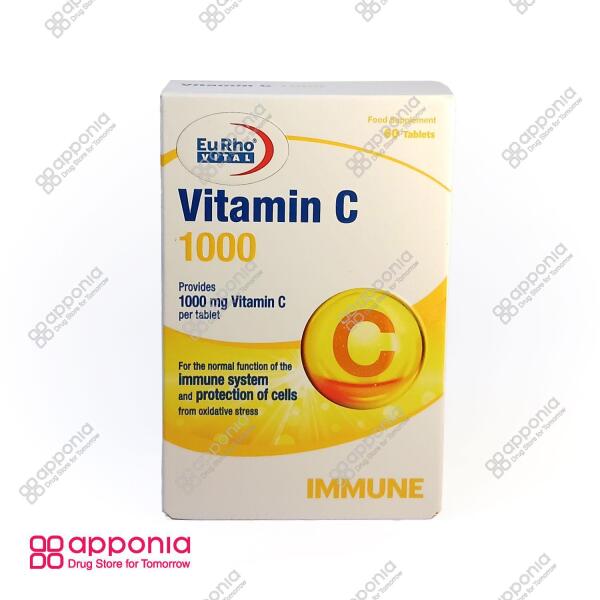 قرص ویتامین C 1000 یوروویتال