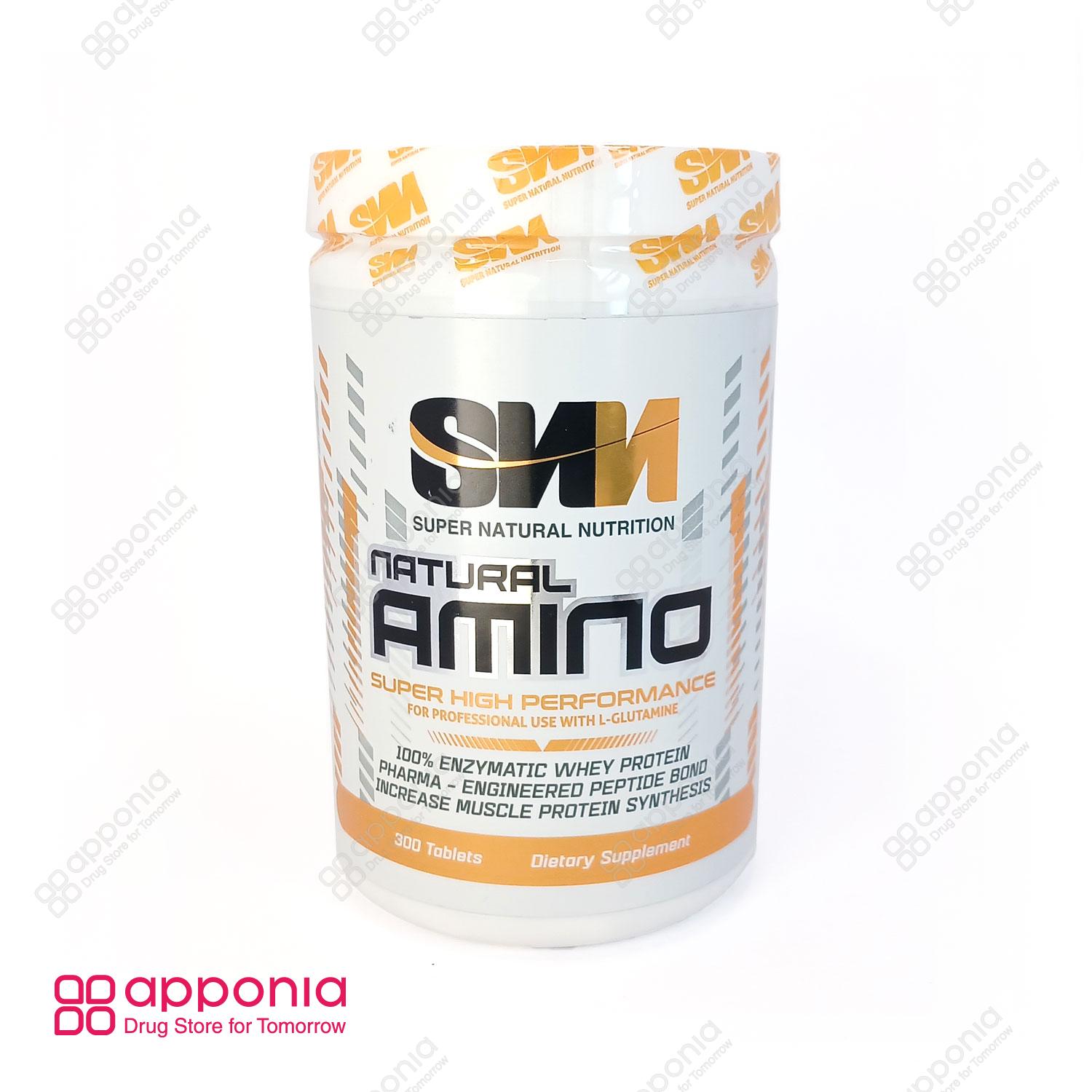 قرص نچرال آمینو اس ان ان 300 عدد SNN نمای ۳